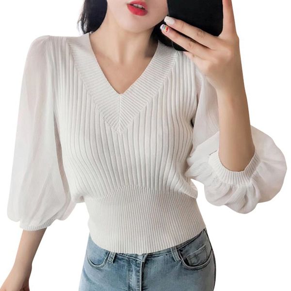осень свитер женщин sexy v-образным вырезом свитера корейский слим solid color base knit pullover tops толкай femme, White;black
осень свитер женщин sexy v-образным вырезом свитера корейский слим solid color base knit pullover tops толкай femme, White;black