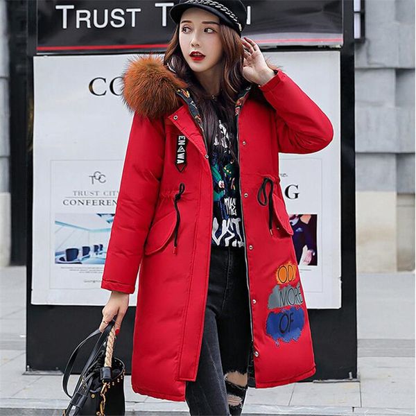new double-sided wear down jacket winter for women ladies loose cotton fashion fur collar long down jacket women warm coat, Black
new double-sided wear down jacket winter for women ladies loose cotton fashion fur collar long down jacket women warm coat, Black