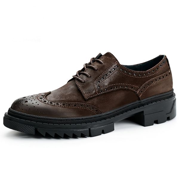bullock genuine leather shoes men thick bottomed casual shoes male business fashion man spring, Black
bullock genuine leather shoes men thick bottomed casual shoes male business fashion man spring, Black