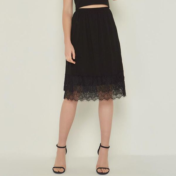 women's sleepwear half slip skirt petticoats women knee length midi lace hem black white underwear underskirt underdress jupon femme, Black;red
women's sleepwear half slip skirt petticoats women knee length midi lace hem black white underwear underskirt underdress jupon femme, Black;red