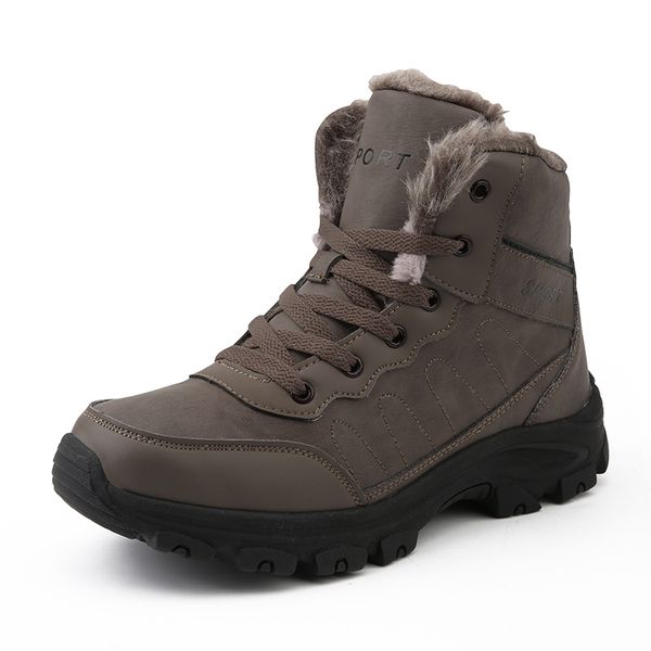 Men Boots Winter with Fur Warm Snow Boots Men Winter Work Shoes Men Footwear Fashion Rubber Ankle Boots, Black
Men Boots Winter with Fur Warm Snow Boots Men Winter Work Shoes Men Footwear Fashion Rubber Ankle Boots, Black