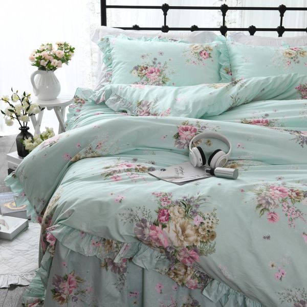 new garden flower printed bedding set ruffle duvet cover bed sheet princess bed linens king size bedding set pastoral
new garden flower printed bedding set ruffle duvet cover bed sheet princess bed linens king size bedding set pastoral