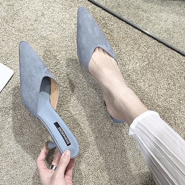 outwear pointed toe mules slippers women spike stilettos high heels flip flops flock summer closed toe slides zapatos mujer 2020, Black
outwear pointed toe mules slippers women spike stilettos high heels flip flops flock summer closed toe slides zapatos mujer 2020, Black