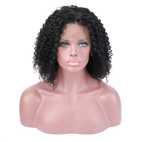 deep wave lace front human hair short bob wigs with baby hair brazilian remy kinky curly hair frontal wigs for black women, Black;brown
deep wave lace front human hair short bob wigs with baby hair brazilian remy kinky curly hair frontal wigs for black women, Black;brown