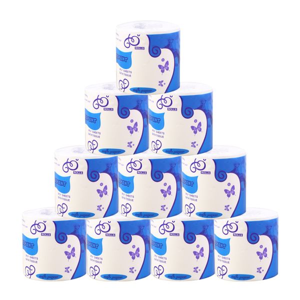10 rolls / lot kitchen paper home bathroom accessories white toilet paper 3 layers mix wood pulp soft and strong
10 rolls / lot kitchen paper home bathroom accessories white toilet paper 3 layers mix wood pulp soft and strong