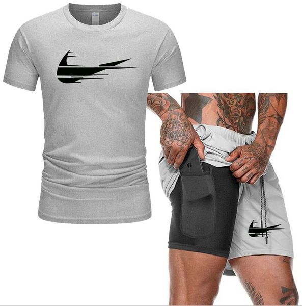 bodybuilding gyms tracksuit men sets male sweatshirt pants summer men's cropped t shirt shorts casual suits sportswear mens clothing ne, Gray
bodybuilding gyms tracksuit men sets male sweatshirt pants summer men's cropped t shirt shorts casual suits sportswear mens clothing ne, Gray