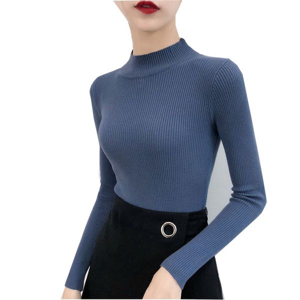svokor sweater women solid slim half-neckline warm knitwear winter long sleeve turtleneck top, White;black
svokor sweater women solid slim half-neckline warm knitwear winter long sleeve turtleneck top, White;black