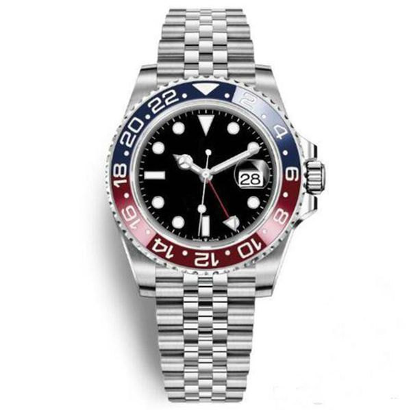 2019 Mens Wristwatch Blue Red Ceramic Bezel Stainless Steel Pepsi Watch Automatic GMT Movement Limited Watch New Jubilee Master Montre
2019 Mens Wristwatch Blue Red Ceramic Bezel Stainless Steel Pepsi Watch Automatic GMT Movement Limited Watch New Jubilee Master Montre