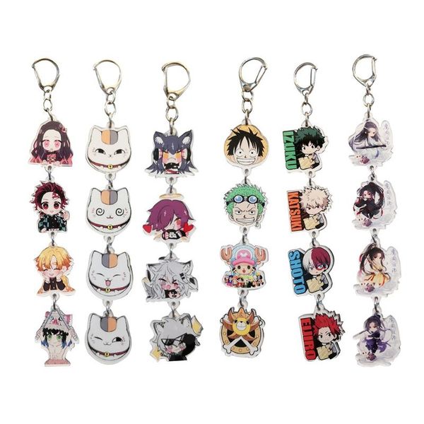 5 in 1 lovely demon slayer: kimetsu no yaiba acrylic keychain my hero academia keyring arknights, Silver
5 in 1 lovely demon slayer: kimetsu no yaiba acrylic keychain my hero academia keyring arknights, Silver