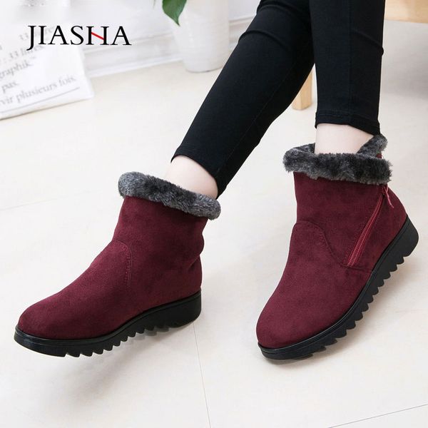 women winter boots non slip ankle boots 2019 new flock side zipper casual shoes woman flat warm plush snow women shoes, Black
women winter boots non slip ankle boots 2019 new flock side zipper casual shoes woman flat warm plush snow women shoes, Black