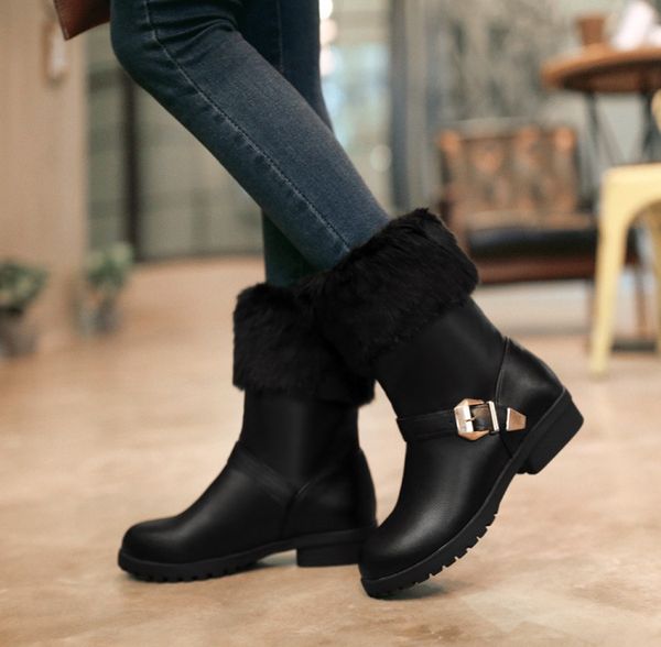 big size 9 10 11 12 boots women shoes ankle boots for women ladies shoes woman winter furring sleeve for belt buckle, Black
big size 9 10 11 12 boots women shoes ankle boots for women ladies shoes woman winter furring sleeve for belt buckle, Black