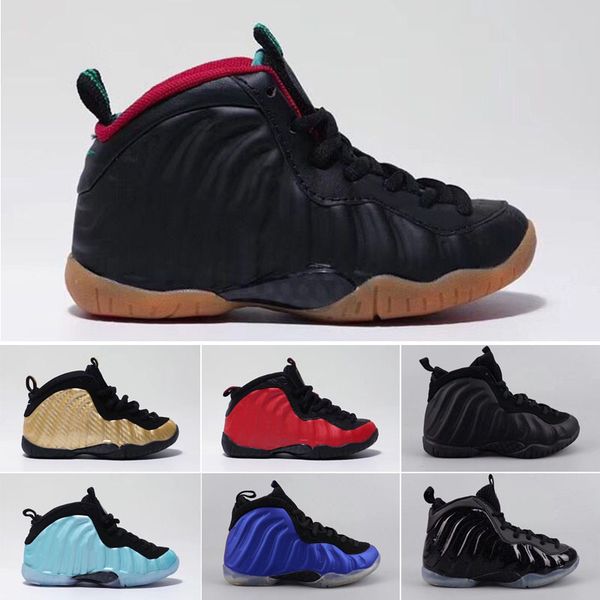 2018 new men kids Penny Hardaway One Basketball Shoes Children Tennis FOAM Eggplant women Sports Shoes eur 28-35