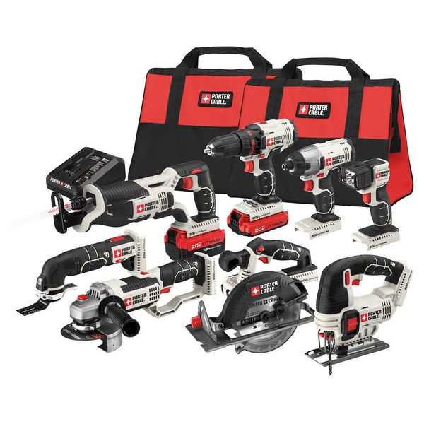 Porter cable lithium li ion cordle combo kit with oft ca e 8 tool 20 volt max
Porter cable lithium li ion cordle combo kit with oft ca e 8 tool 20 volt max