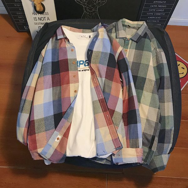plaid shirt men fashion retro contrast casual shirt streetwear social men dress shirts loose long sleeve shirts mens -5xl, White;black
plaid shirt men fashion retro contrast casual shirt streetwear social men dress shirts loose long sleeve shirts mens -5xl, White;black