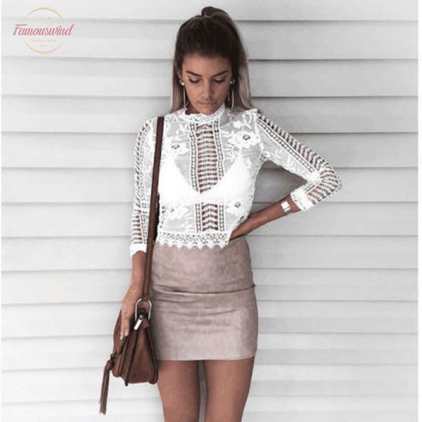 fashion women summer loose long sleeve lace blouse ladies casual hollow out shirt, White
fashion women summer loose long sleeve lace blouse ladies casual hollow out shirt, White