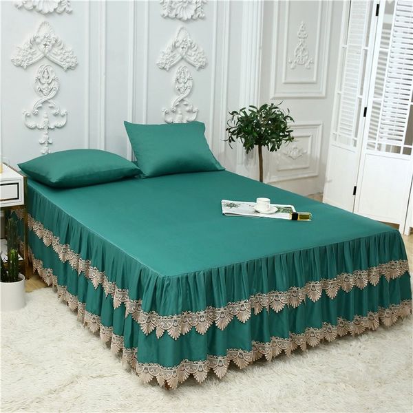 luxury lace ruffled bedskirt 160x200cm/180x200cm 3pcs bed skirt with pillowcase pink green tencel silk soft fabric bed sheet set
luxury lace ruffled bedskirt 160x200cm/180x200cm 3pcs bed skirt with pillowcase pink green tencel silk soft fabric bed sheet set