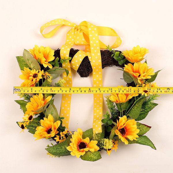 green leaves front door window wedding decorations heart-shaped decorative artificial flower wreath garland with yellow flower
green leaves front door window wedding decorations heart-shaped decorative artificial flower wreath garland with yellow flower