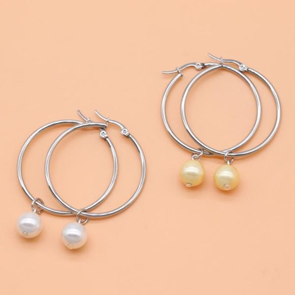 pearls hoop earrings stainless steel with rice pearls 8-9mm rainbow colors fashion earrings hand made, Slivery;golden
pearls hoop earrings stainless steel with rice pearls 8-9mm rainbow colors fashion earrings hand made, Slivery;golden