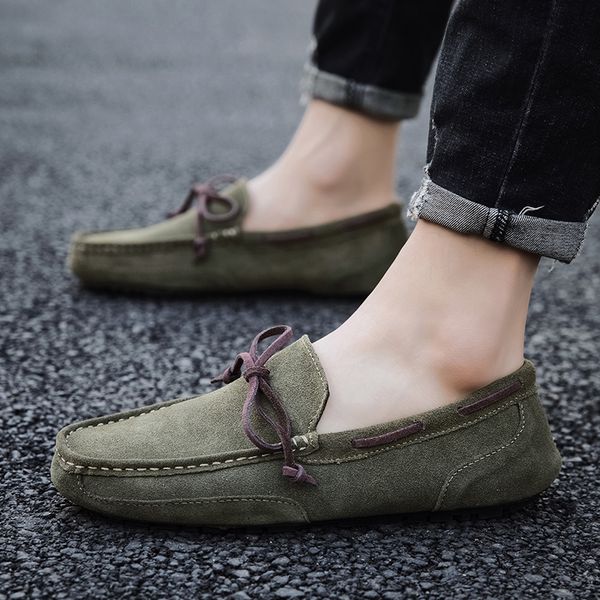 summer leather boat shoes men male loafers soft suede man driving shoes moccasins lace-up loafers male, Black
summer leather boat shoes men male loafers soft suede man driving shoes moccasins lace-up loafers male, Black
