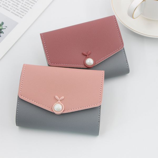 candy color wallet ladies short clutch bag small girls multi-card position simple elegant wallet, Red;black
candy color wallet ladies short clutch bag small girls multi-card position simple elegant wallet, Red;black