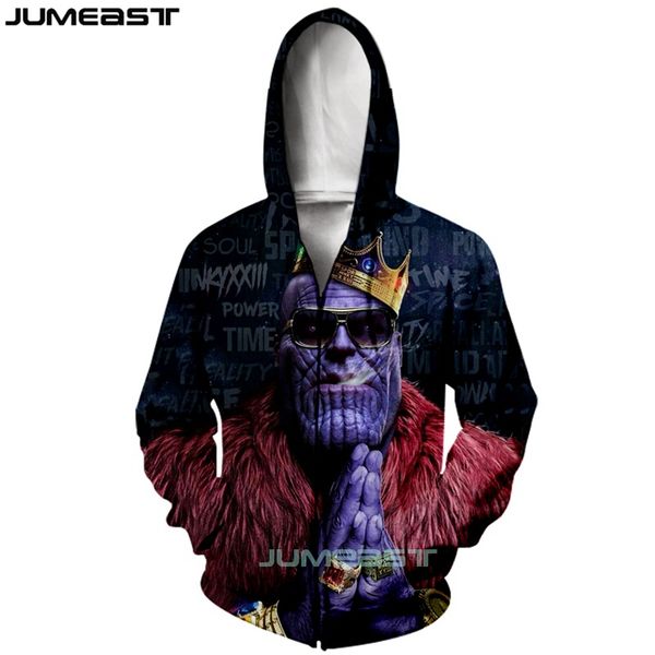 jumeast brand men/women 3d printed thanos long sleeve jacket sport pullover fashion spring zipper hoodies, Black
jumeast brand men/women 3d printed thanos long sleeve jacket sport pullover fashion spring zipper hoodies, Black