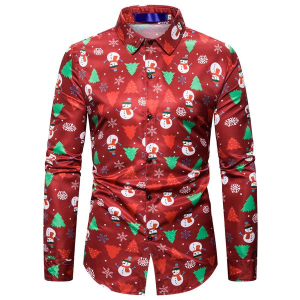 christmas day tree print men shirt autumn and winter fashion long-sleeved shirt business casual camisa social masculina, White;black
christmas day tree print men shirt autumn and winter fashion long-sleeved shirt business casual camisa social masculina, White;black