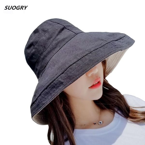 suogry sun hat anti-uv cotton summer hat for women vacation wide brim beach foldable bucket large brim cap 5 color, Blue;gray
suogry sun hat anti-uv cotton summer hat for women vacation wide brim beach foldable bucket large brim cap 5 color, Blue;gray