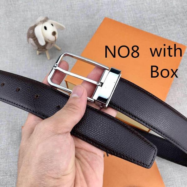 fashion brand belts for mens woman leather belt needle buckle width 34mm highly quality with box 2019, Black;brown