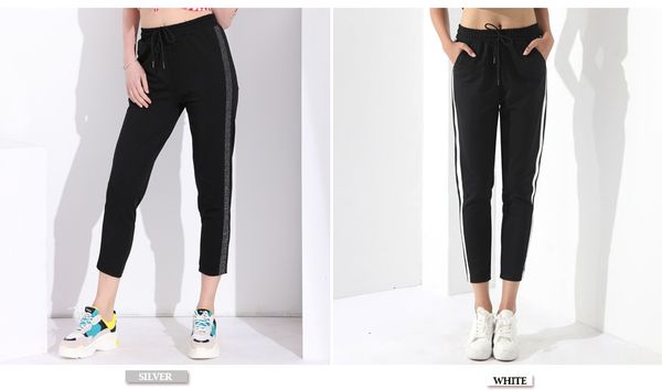 designer leggings women pants casual black pants elastic waist women harem striped pantalon femme pantalones mujer alta female garemay, Black;white
designer leggings women pants casual black pants elastic waist women harem striped pantalon femme pantalones mujer alta female garemay, Black;white