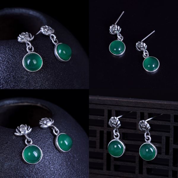 925 emerald chalcedony eardrop silver in national customs lotus ear nail send mom gift short fund earrings cichten earrings pandora, Golden
925 emerald chalcedony eardrop silver in national customs lotus ear nail send mom gift short fund earrings cichten earrings pandora, Golden