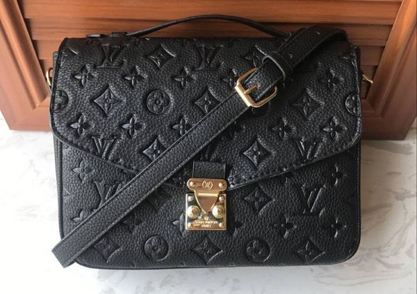 black embossed leather women's handbag pochette Metis shoulder bags crossbody bags messenger bag
black embossed leather women's handbag pochette Metis shoulder bags crossbody bags messenger bag