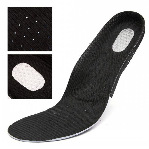 silicone soft insole for shoes pad thickening absorption basketball football pads insoles, Black