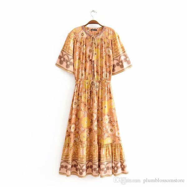 women summer floral printed long dress 2020 new drawstring short sleeve elastic waist bohemian beach dresses boho casual holiday maxi dress, Black;gray
women summer floral printed long dress 2020 new drawstring short sleeve elastic waist bohemian beach dresses boho casual holiday maxi dress, Black;gray