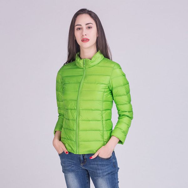 new arrival 2019 ultra thin light weight thin down jacket women stand collar slim short down coat outerwear plus size, Black
new arrival 2019 ultra thin light weight thin down jacket women stand collar slim short down coat outerwear plus size, Black