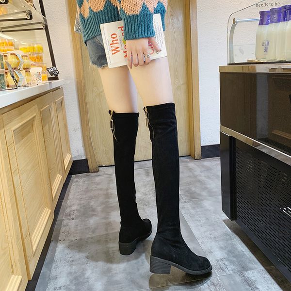 women boots over knee booties ladies boots-women lace up women's shoes autumn round toe winter footwear over-the-knee 2019 sexy, Black
women boots over knee booties ladies boots-women lace up women's shoes autumn round toe winter footwear over-the-knee 2019 sexy, Black