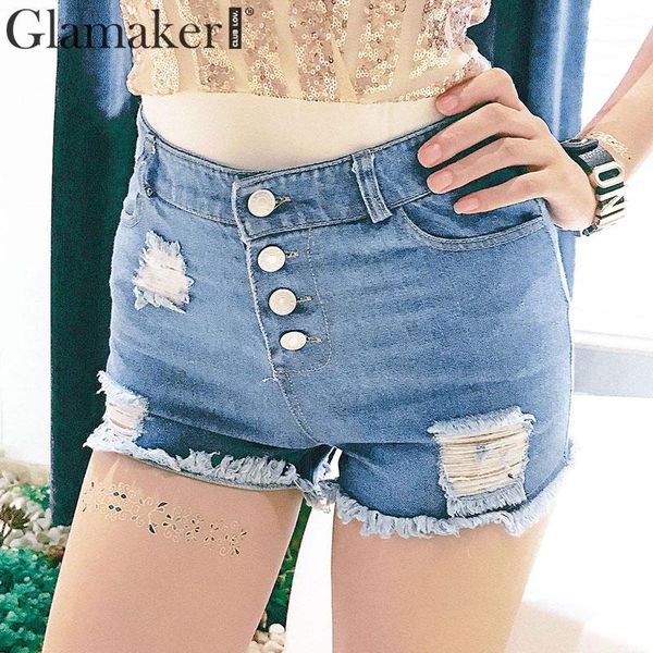 glamaker denim broken hole high waist shorts bottoms women back zipper jeans shorts party club fringe female blue pants, White;black
glamaker denim broken hole high waist shorts bottoms women back zipper jeans shorts party club fringe female blue pants, White;black
