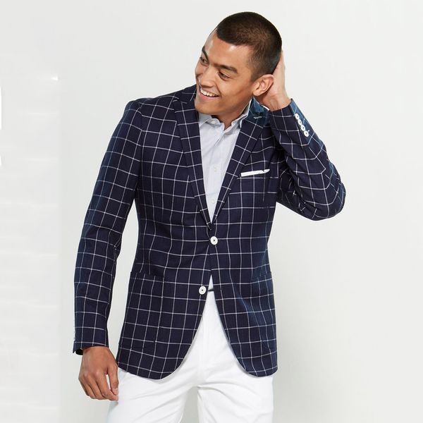handsome plaid wedding men's blazer suit groom suit for men slim fit groom tuxedos prom party(jacket+pants), Black;gray
handsome plaid wedding men's blazer suit groom suit for men slim fit groom tuxedos prom party(jacket+pants), Black;gray