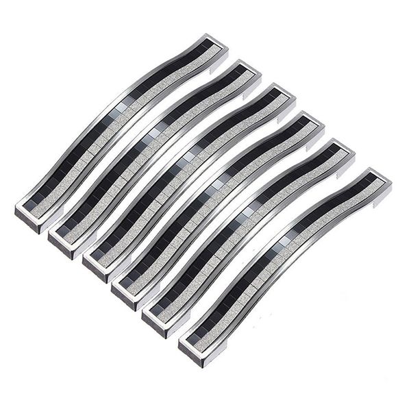 6 x crystal furniture handle bar grip kitchen cupboard drawer door handles black 128mm
6 x crystal furniture handle bar grip kitchen cupboard drawer door handles black 128mm