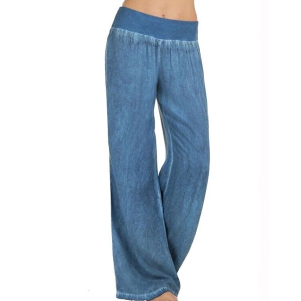 women's jeans wide leg mid waist leisure gothic sexy, Blue
women's jeans wide leg mid waist leisure gothic sexy, Blue