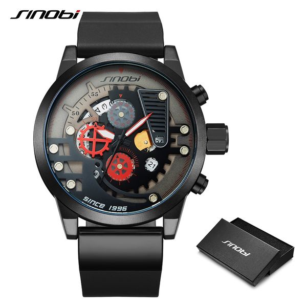 sinobi men watch original design creative men sports watches gear dial watch for chronograph clock relogio masculino, Slivery;brown
sinobi men watch original design creative men sports watches gear dial watch for chronograph clock relogio masculino, Slivery;brown