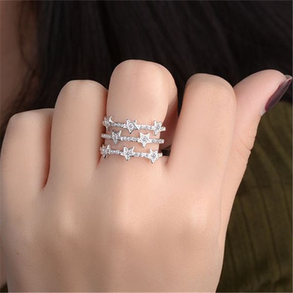 new fashion 925 silver rings for women engagement jewelry exquisite full zircon stars multi-layer ring girl valentine's day gift
new fashion 925 silver rings for women engagement jewelry exquisite full zircon stars multi-layer ring girl valentine's day gift