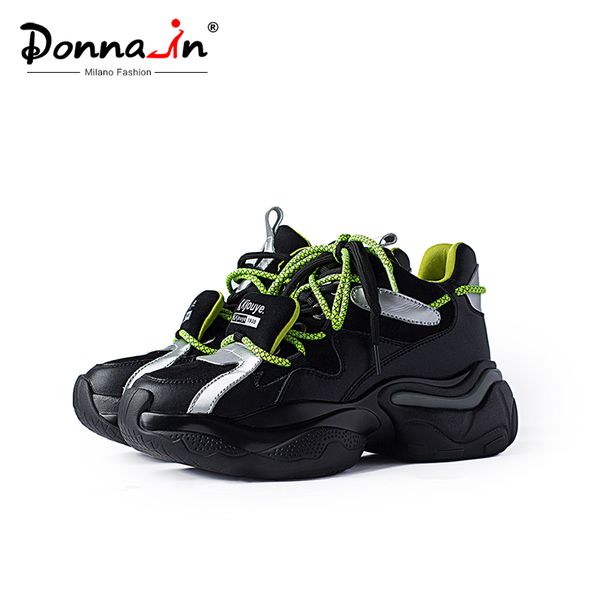 donna-in genuine leather women wedge sneakers chunky platform 2020 spring fashion breathable mixed colors new women casual shoes, Black
donna-in genuine leather women wedge sneakers chunky platform 2020 spring fashion breathable mixed colors new women casual shoes, Black