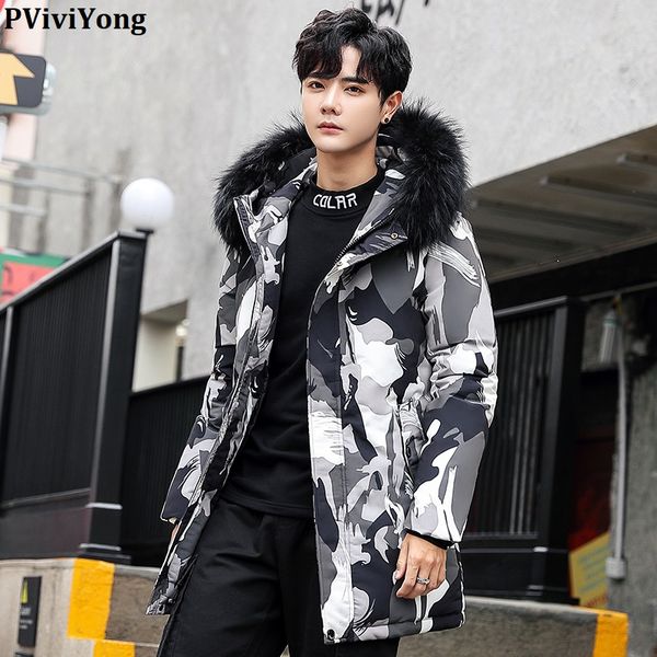 pviviyong 2019 winter hooded white duck down jacket ,camouflage fur collar thicked parka men coat qt709/9015, Black
pviviyong 2019 winter hooded white duck down jacket ,camouflage fur collar thicked parka men coat qt709/9015, Black