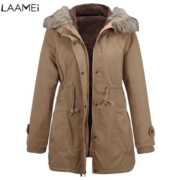 women's down & parkas laamei 2021 casual jacket long faux fur hoddy female thick warm coat drawstring outwear parka hooded winter women, Black
women's down & parkas laamei 2021 casual jacket long faux fur hoddy female thick warm coat drawstring outwear parka hooded winter women, Black