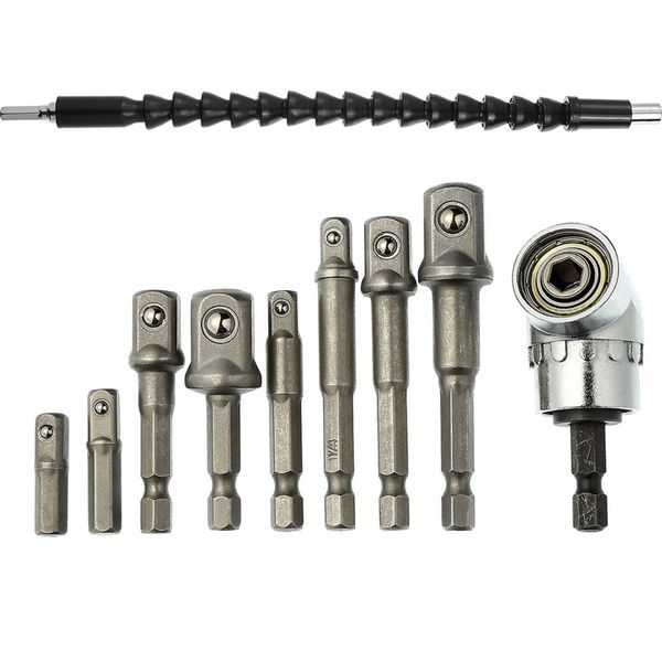 8 pieces socket adapter impact hex shank drill nut driver power bits extension bar set 12 inch with 1 right angle drill 1/ 4 inc
8 pieces socket adapter impact hex shank drill nut driver power bits extension bar set 12 inch with 1 right angle drill 1/ 4 inc