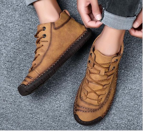 autumn new large size casual men's shoes, Black