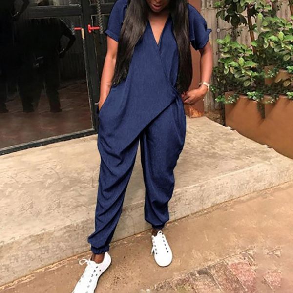 summer rompers woman jumpsuits fashion solid v neck loose women playsuits casual women jumpsuit overalls plus size, Black;white
summer rompers woman jumpsuits fashion solid v neck loose women playsuits casual women jumpsuit overalls plus size, Black;white