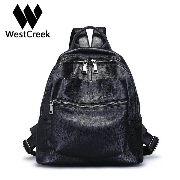 westcreek brand women soft genuine leather black backpack casual travel bag female small daily backpack
westcreek brand women soft genuine leather black backpack casual travel bag female small daily backpack