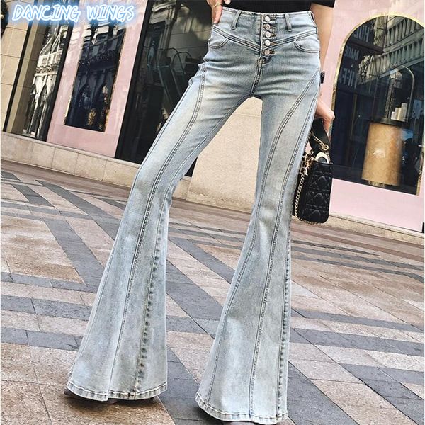 women's high waist wide leg jeans spring autumn winter 2020 long flares denim jean ladies female bell-bottomed pants, Blue
women's high waist wide leg jeans spring autumn winter 2020 long flares denim jean ladies female bell-bottomed pants, Blue