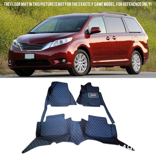 leather car styling front & rear car floor mats for sienna xl30 2011-2016 (the 2rd rows have 3 seats
leather car styling front & rear car floor mats for sienna xl30 2011-2016 (the 2rd rows have 3 seats